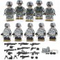 10pcs American Special Air Force Soldiers Minifigures Weapons