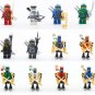 12pcs Ninjago Mech Cole Iloyd Kai Jay Zane Nya Warrior Minifigures
