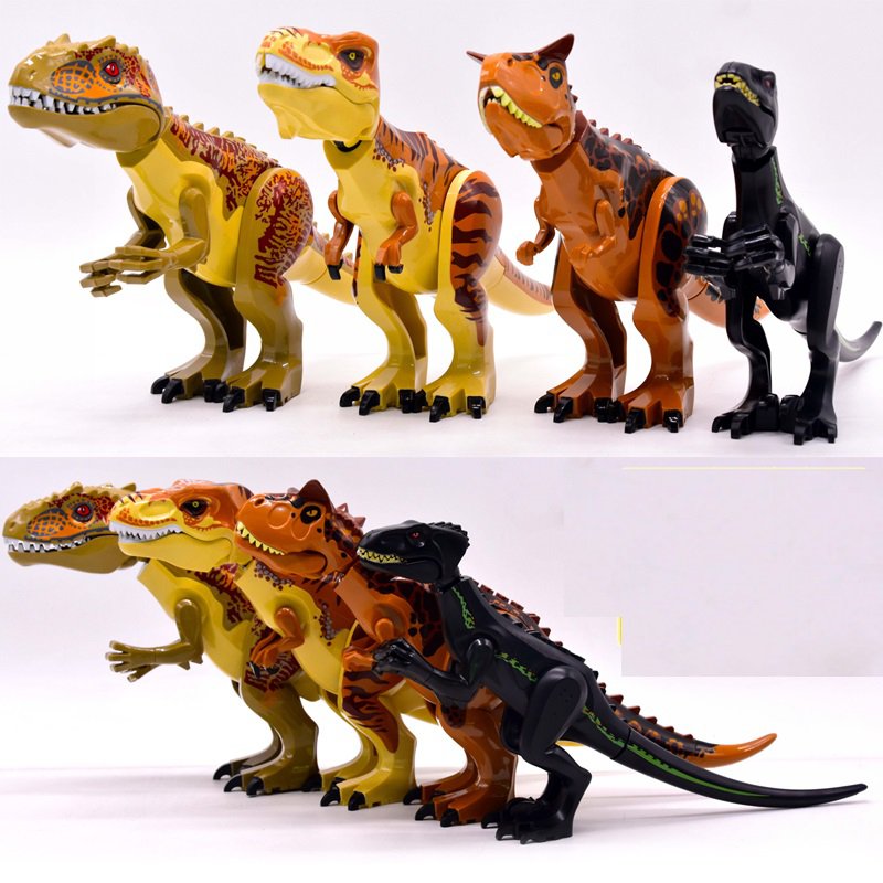 4pcs Carnotaurus T Rex indoraptor Dinosaur Figures