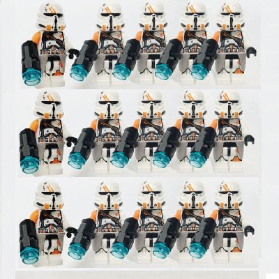 15pcs Clone Paratrooper Minifigures