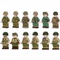 12pcs WW2 American Military Army Navy Air Force Soldiers Minifigures