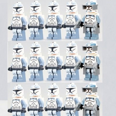 15pcs Star Wars Commander Wolffe Minifigures