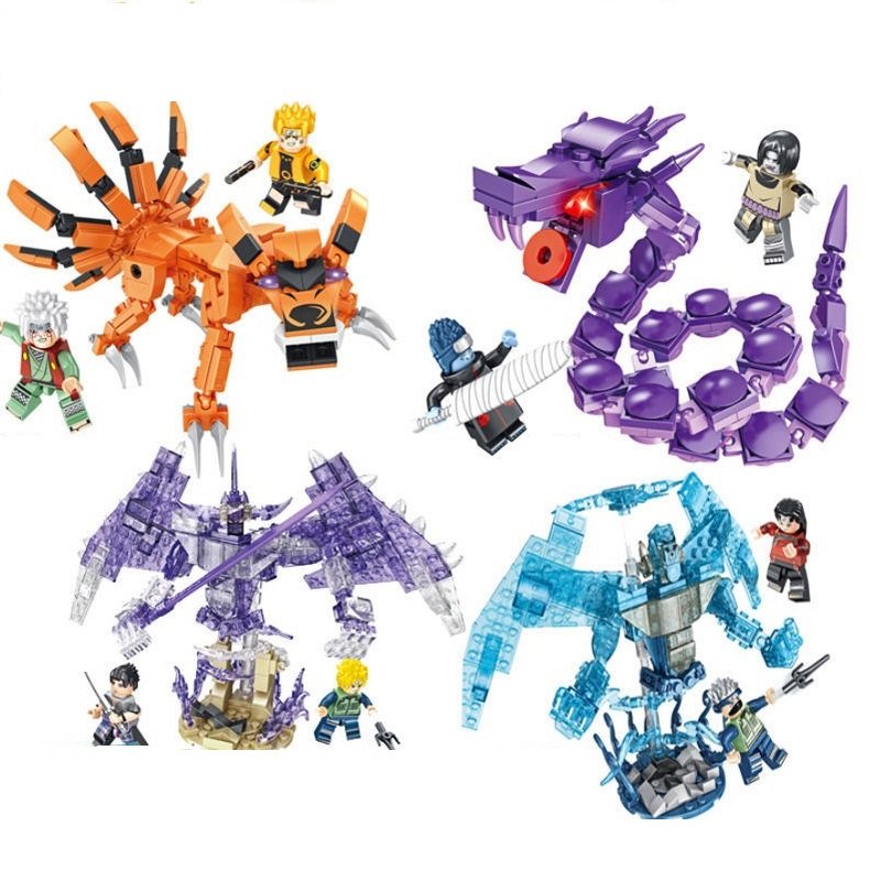 4ps Kurama vs Susanoo vs Pythor Mech Building Toys