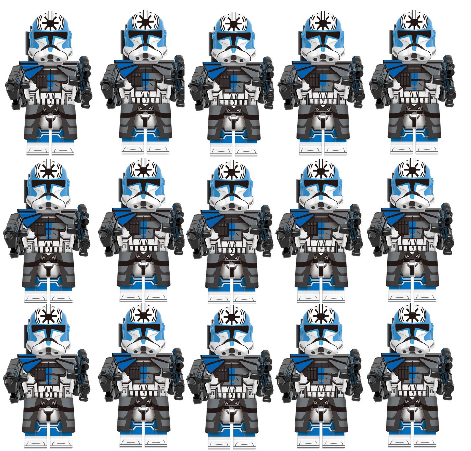 15pcs Clone Trooper Jesse Minifigures