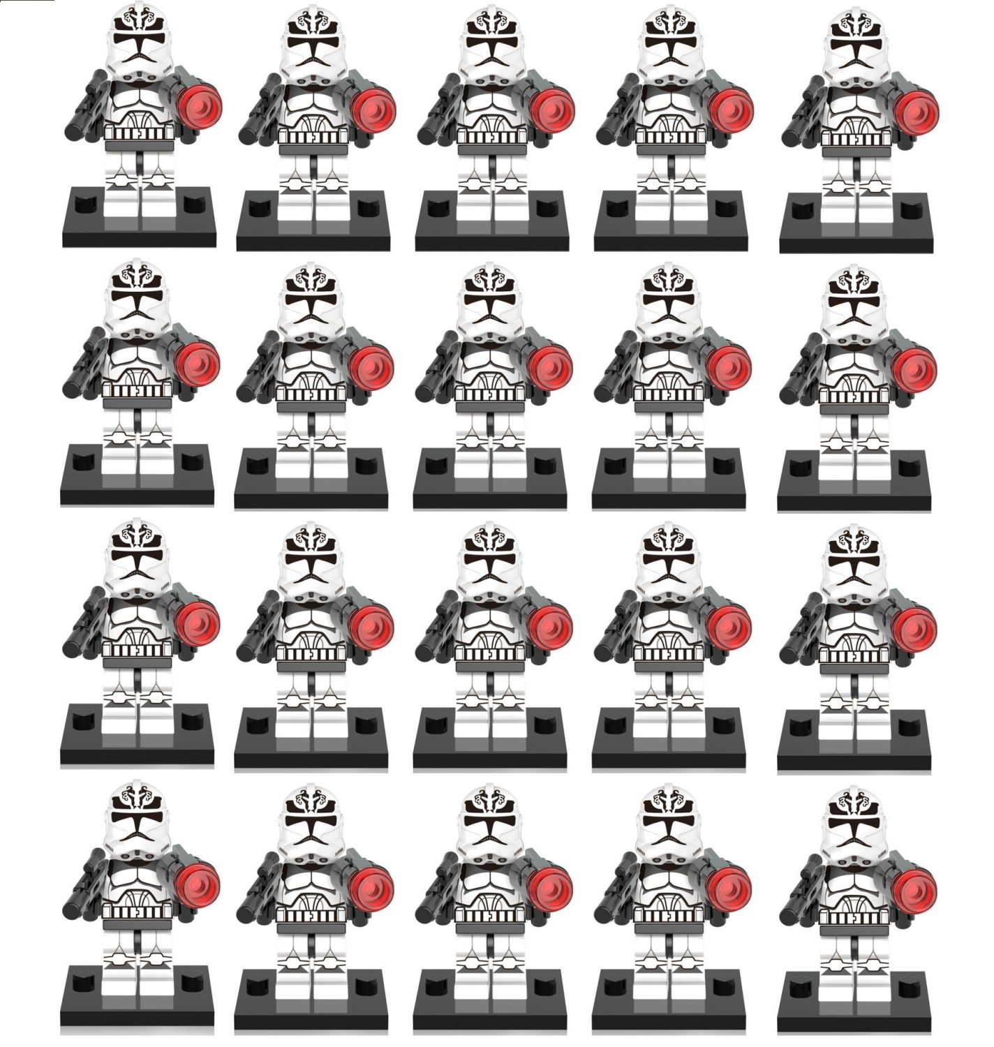 20pcs Star Wars Wolfpack Clone Trooper Minifigures