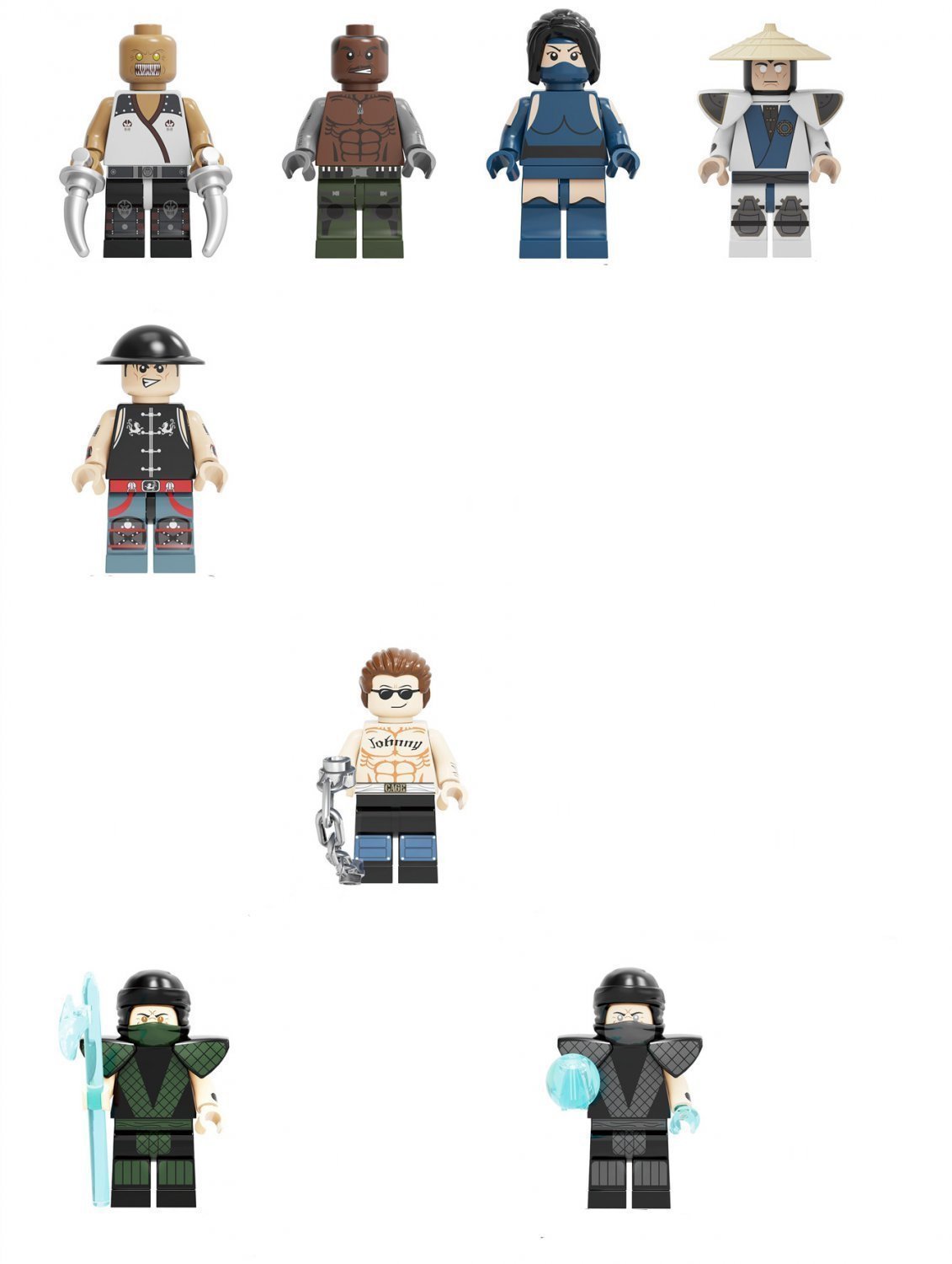 Mortal Kombat Fighting Johnny Minifigures Compatible Lego Mortal Kombat 11