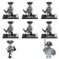 8pcs Pirates of the Caribbean Zombie Captain Minifigures