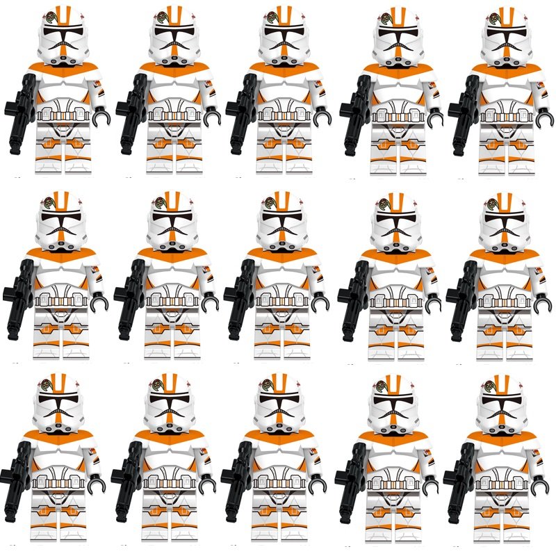 15pcs Star Wars Clone Trooper Waxer Minifigures