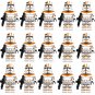 15pcs Star Wars Clone Trooper Waxer Minifigures