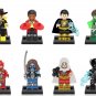 8pcs Firestorm Black Adam Shazam Green Yellow Lantern Flash Lobo Minifigures