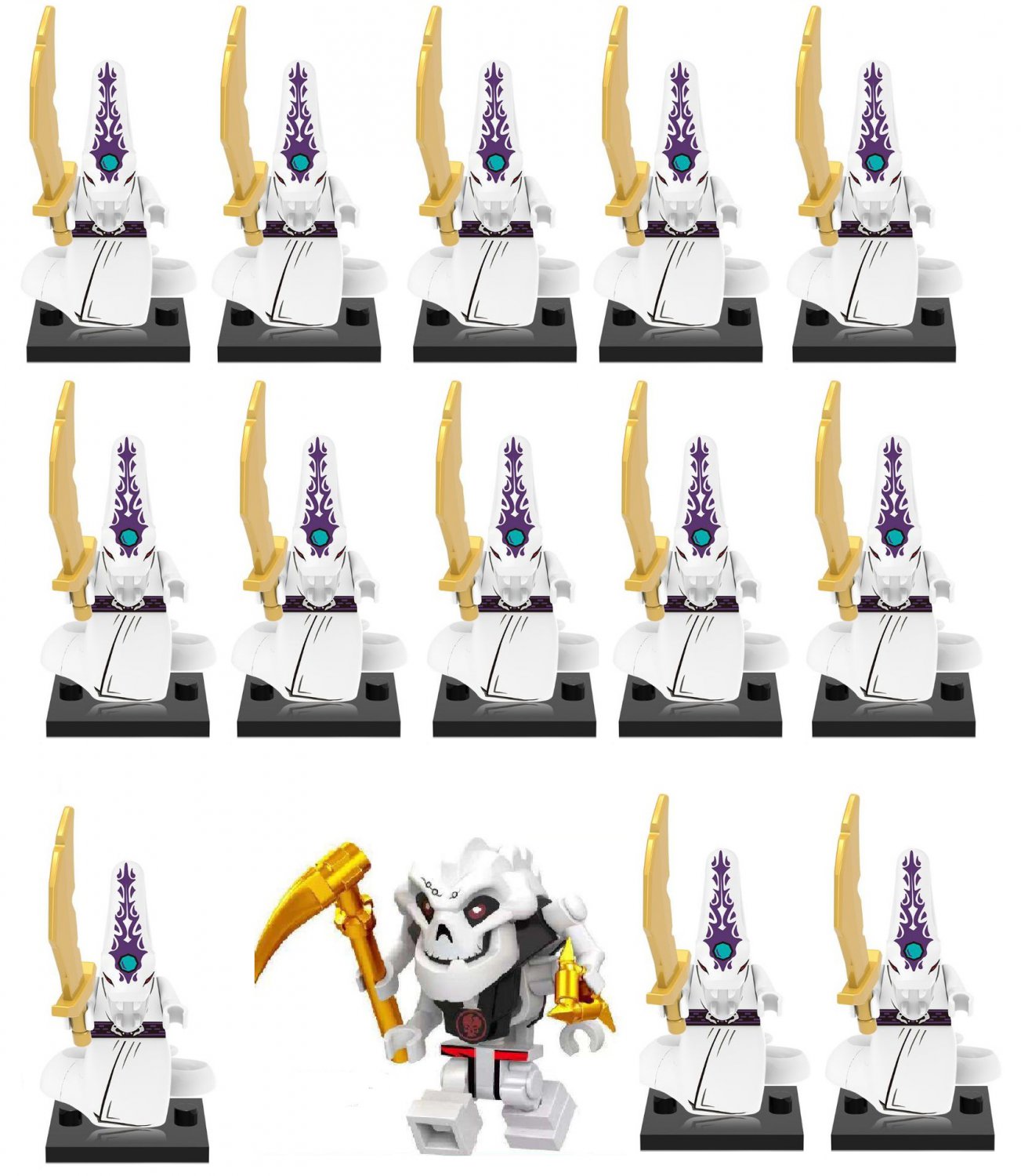 14pcs Samukai Pythor Minifigures