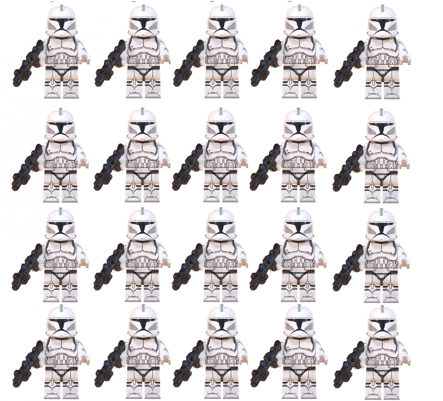 New 20pcs Clone Trooper Soldiers