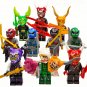 10pcs Ninjago Oni Vengeance Mask Pricess Harumi Violet Minifigures Lego Compatible