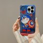 Robot Cat Captain America iPhone 12 iPhone 13 iPhone 14 Pro Max Case Cover Superhero