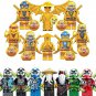 16pcs Ninjago 10th Anniversary Gold Digital Iloyd Kai Zane Cole Jay Master Wu Minifigures