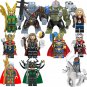 11pcs Superheroes Black Dwarf Hulk Odin Loki Thor Valkyrie Leila Minifigures