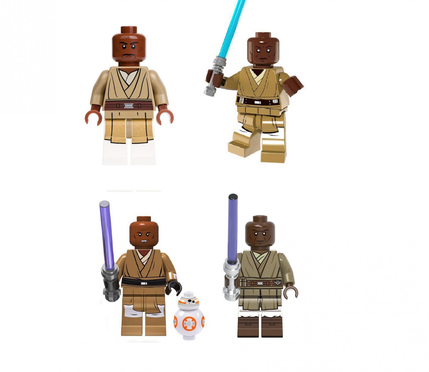 4pcs Star Wars Mace Windu Minifigures
