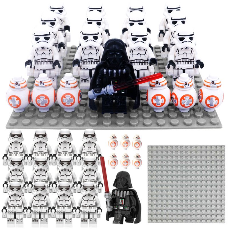 19pcs Star Wars Darth Vader Clone Trooper BB8 Minifigures