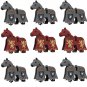 9pcs Medieval Knights Horses Building Toys