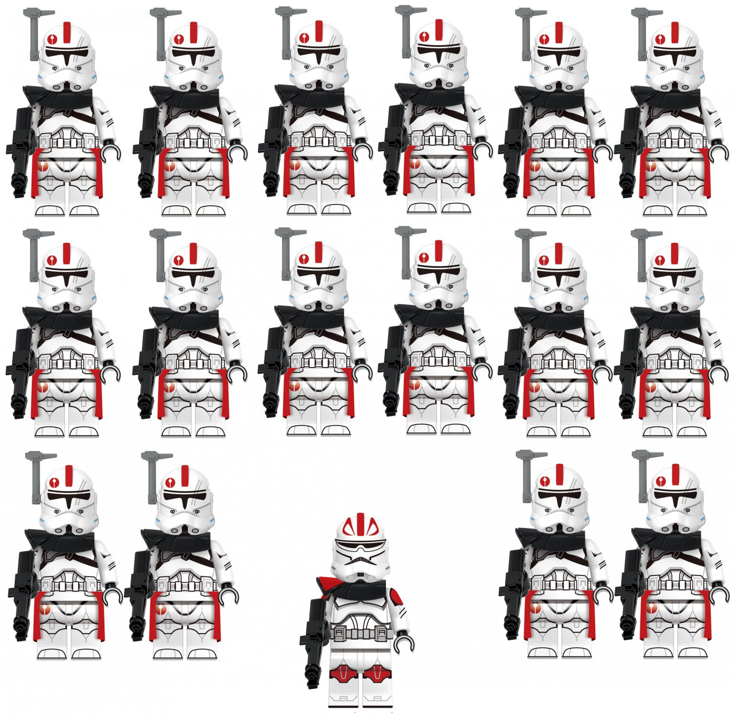 17pcs Captain Fordo 91st Mobile Reconnaissance Corps Minifigures