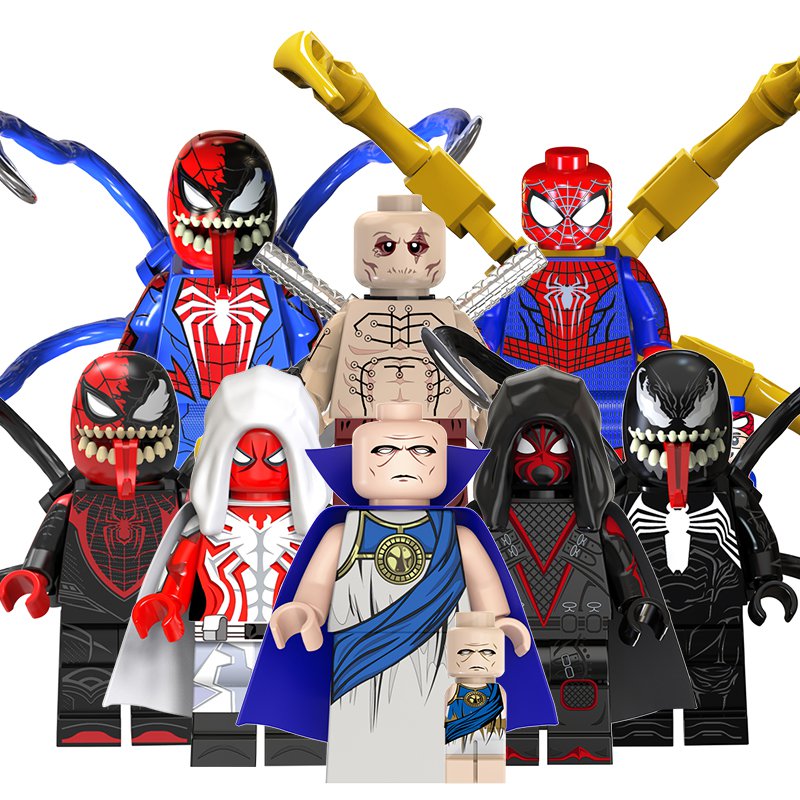 8pcs Spiderman Watcher Deadpool Minifigures