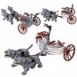 3 Sets Medieval Warg Chariot Building Toys