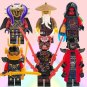 6pcs Master Chen Wu Krux Samurai X Mr. E Garmadon Minifigures