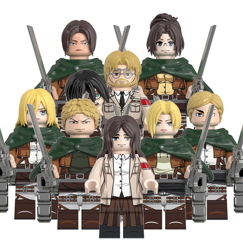 Attack on Titan Annie Erwin Hange Zoe Zeke Reiner Hisutoria Ymir Pieck Minifigures