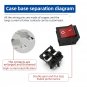 2pcs Heater Proofer 637108 POWER SWITCH 4 TERMINALS H-106-2B 125V/250V AC Boat Rocker Switch