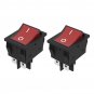 2pcs Heater Proofer 637108 POWER SWITCH 4 TERMINALS H-106-2B 125V/250V AC Boat Rocker Switch