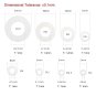 White Nylon Flat Washer Assortment Kit for Electrical Connections on Household & Appliances