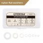 White Nylon Flat Washer Assortment Kit for Electrical Connections on Household & Appliances