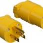 Electrical Replacement Plug & Connector Set Extension Cord  125V 15A