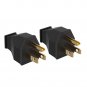 125V 15A 2Pole 3Wire Extension Cord Ends Male Straight Blade Plug