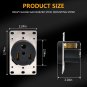 Flush Mount Receptacle Grounding Straight Blade, Heavy Duty Industrial Grade Power Receptacle