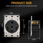 Flush Mounting Receptacle Grounding Straight Blade, Heavy Duty Industrial Grade Power