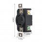 Locking Receptacle for Generator NEMA L14-30R Twist Lock Wall Outlet