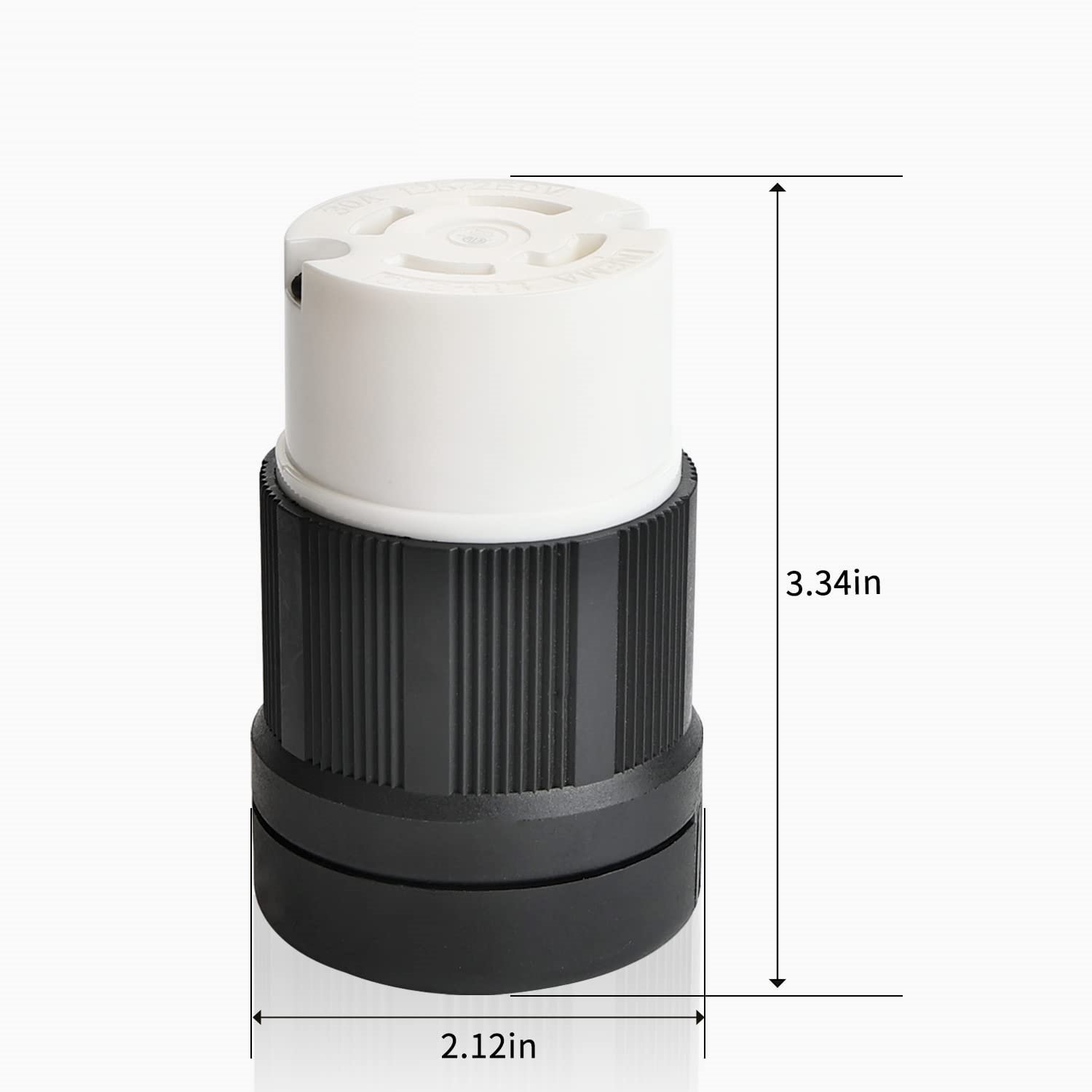 Best Locking Connector for Generator NEMA L14-30C Extension Cord End Female 30A 125/250V