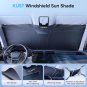 Windshield Sun Shade for 2024 2025 2026 Chevrolet Chevy Silverado EV/GMC Sierra EV Good Accessory