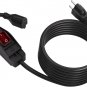 Extension Cord ON/Off Near Waterproof Switch,Extension Cord with Switch 3-Prong Outdoor