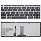 New US Layout Laptop backlit Keyboard (With Silver Frame) For Lenovo B40-30 B40-45 B40-70 B40-80 B41