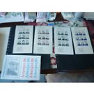 USPS of 1986 AMERIPEX PRESIDENTS STAMPS SC# 2216-9 MNH 4 SHEETS OF 9 FLAWS Postage Booklet