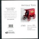 USPS SHEET of 20 2002 ANTIQUE TOYS STAMPS Face SC# 3645e MNH First Class Postage Stamps Booklet