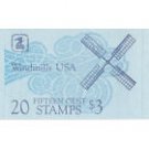 USPS 15¢ Windmills USA Issue MNH Booklet of 20 Postage Stamps