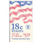 USPS #1892-3 - 6¢/18¢ 13 Star & Flag over Mountain MNH Booklet of 8 Postage Stamps