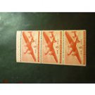 USPS US 1941 MH TRANSPORT PLANE PANE OF 3 First Class Postage Stamps Booklet