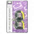 5-foot tape measure keychains, 2 pack