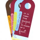 Party tips bottle tags, pack of 4