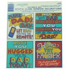 Father's Day window clings
