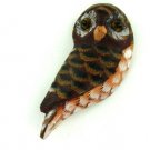 Small wood owl magnet